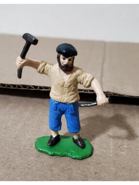 Safari Ltd Blacksmith Figure - Colonial Tradesman Historical Toy Model Figurine